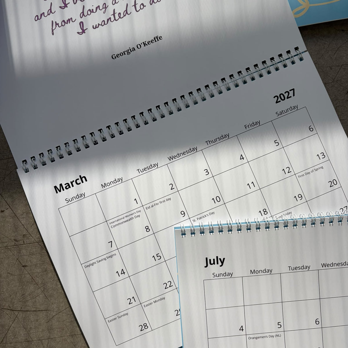 Women in everything calendar 2027